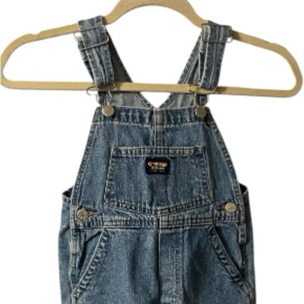 OshKosh B’Gosh Vestbak Overalls Denim, 1990s, Oshkosh Trusts Tide, 4T, Vintage